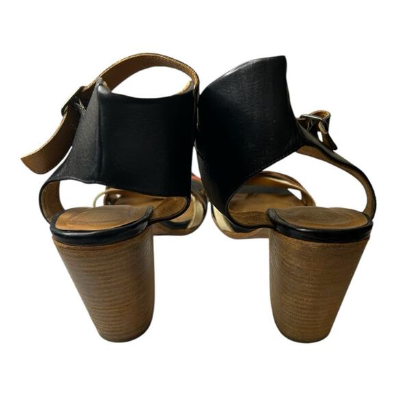 Coclico Spain multi color leather strappy stacked heel sandals. Size 41/10.5 - Picture 4 of 8
